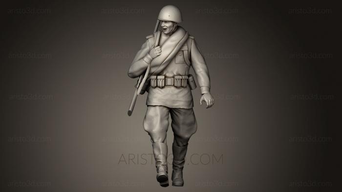 Military figurines (STKW_0140) 3D model for CNC machine